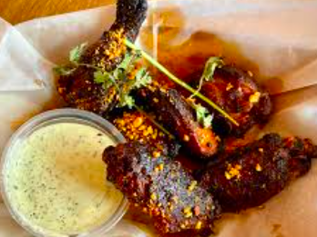 Little Rey signature dishes Chicken Al Carbon
Smoked Chicken Wings
Carne Asada Tacos